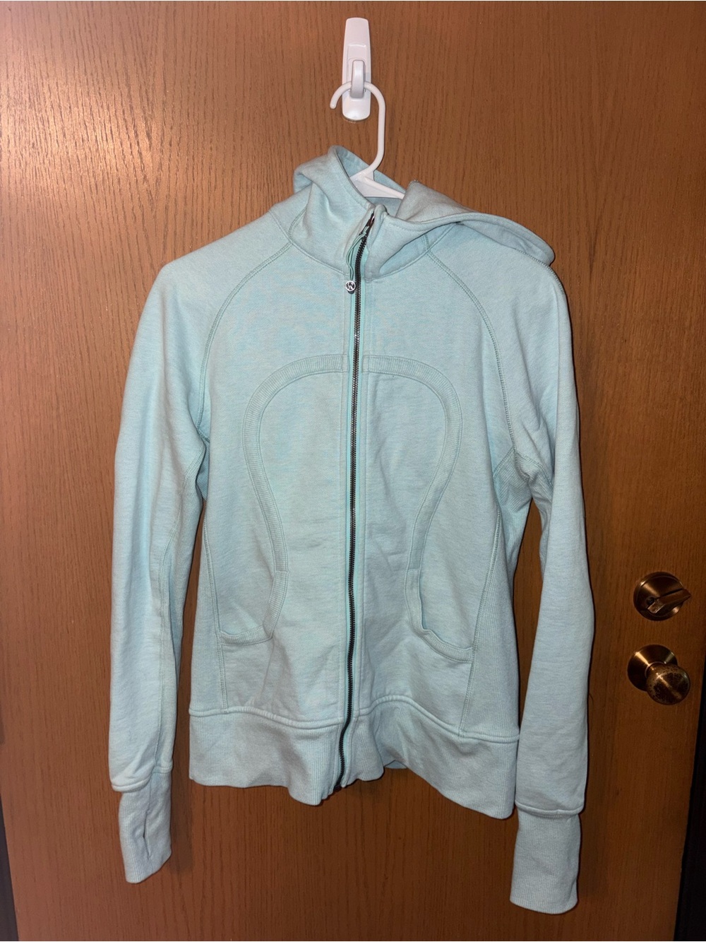 lululemon Light Teal Full-Zip Hooded Jacket